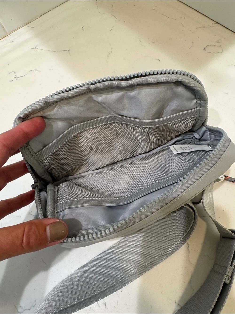 Gray Quilted Crossbody Satchel - Modern Women’s Bag